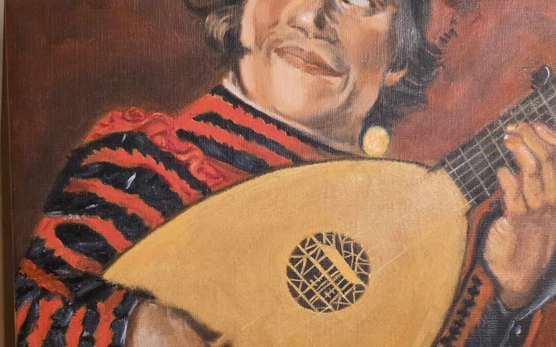 « Le Bouffon au luth » d’après Franz Hals
